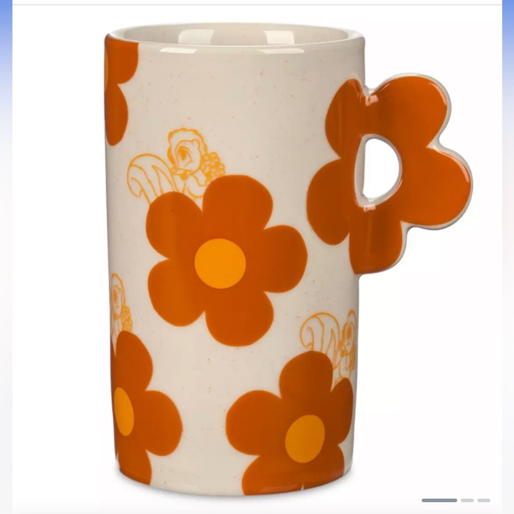 Flower Mug – Bambi 10oz ceramic Approx. 5 1/2'' H x 3 1/4'' Diameter